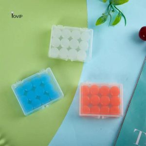 12PCS Reusable Silicone Earplugs – Moldable Wax Ear Plugs for Swimming, Sleeping & Noise Reduction